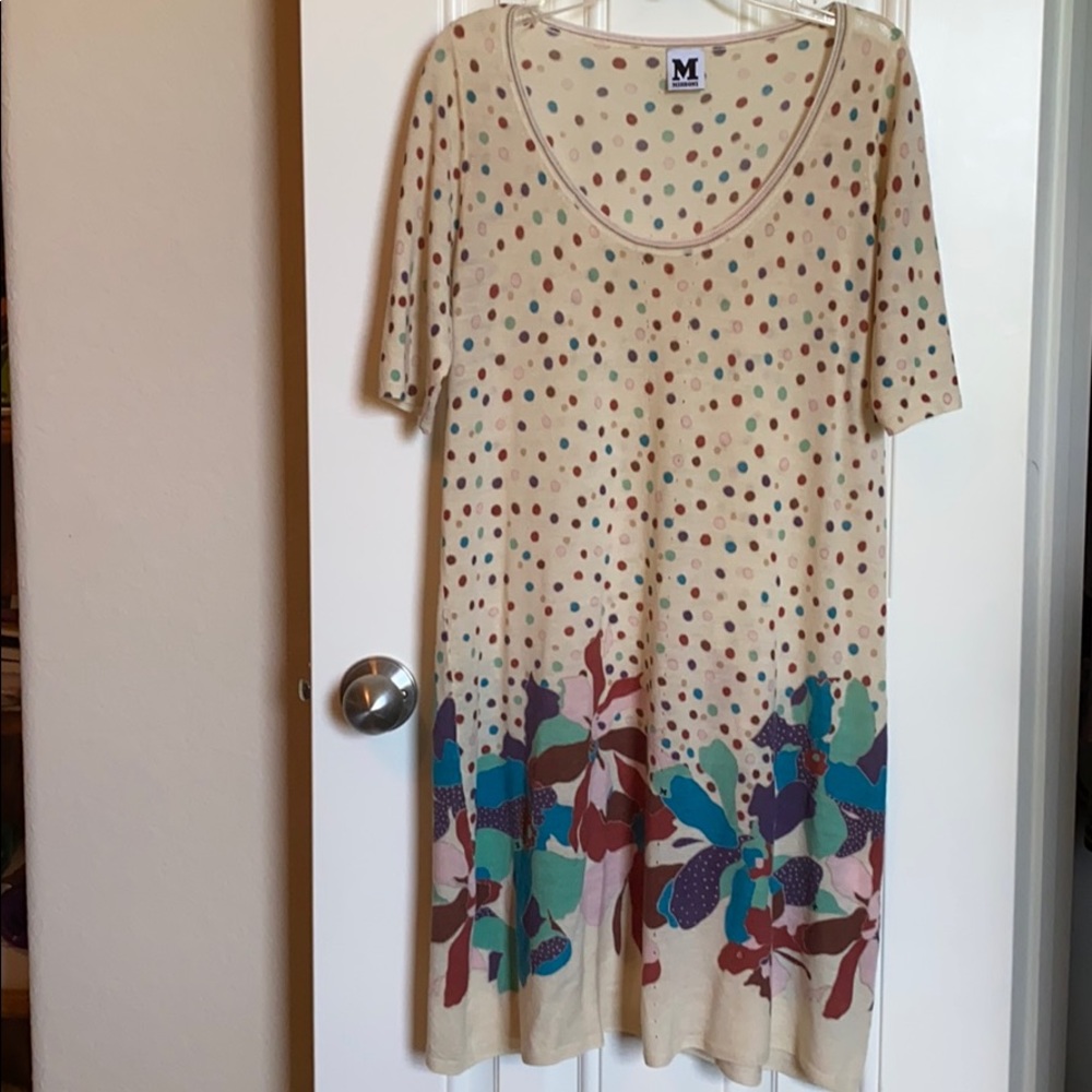 Missoni Multicolored polka dot dress with flowers